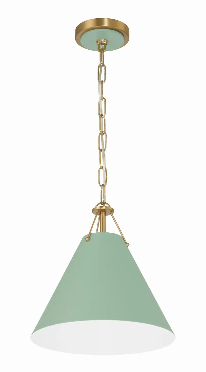 CRYSTORAMA, XAVIER GREEN PENDANT, PENDANT LIGHT