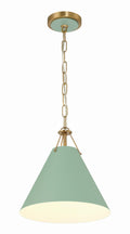 CRYSTORAMA, XAVIER GREEN PENDANT, PENDANT LIGHT
