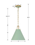 CRYSTORAMA, XAVIER GREEN PENDANT, PENDANT LIGHT