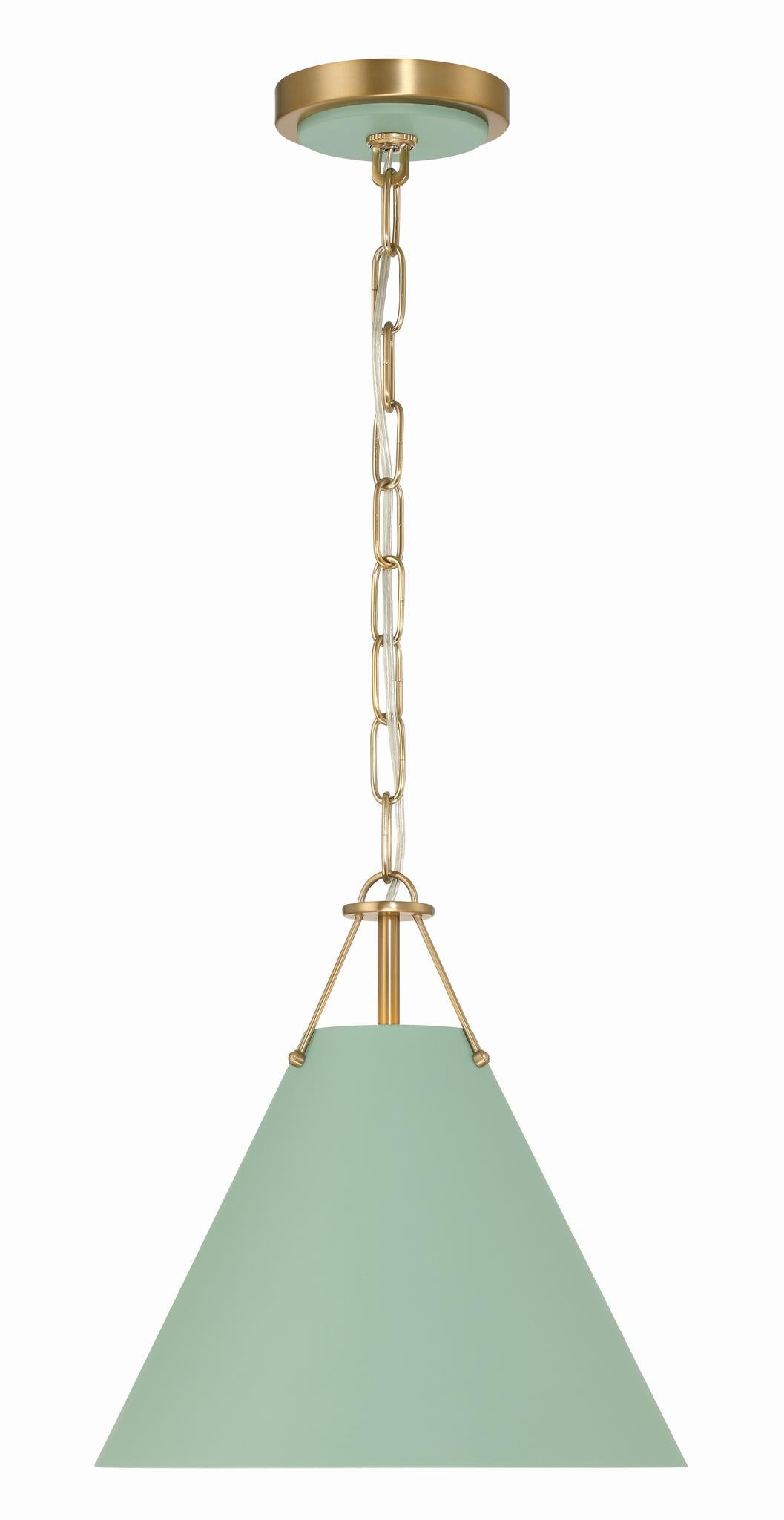 CRYSTORAMA, XAVIER GREEN PENDANT, PENDANT LIGHT