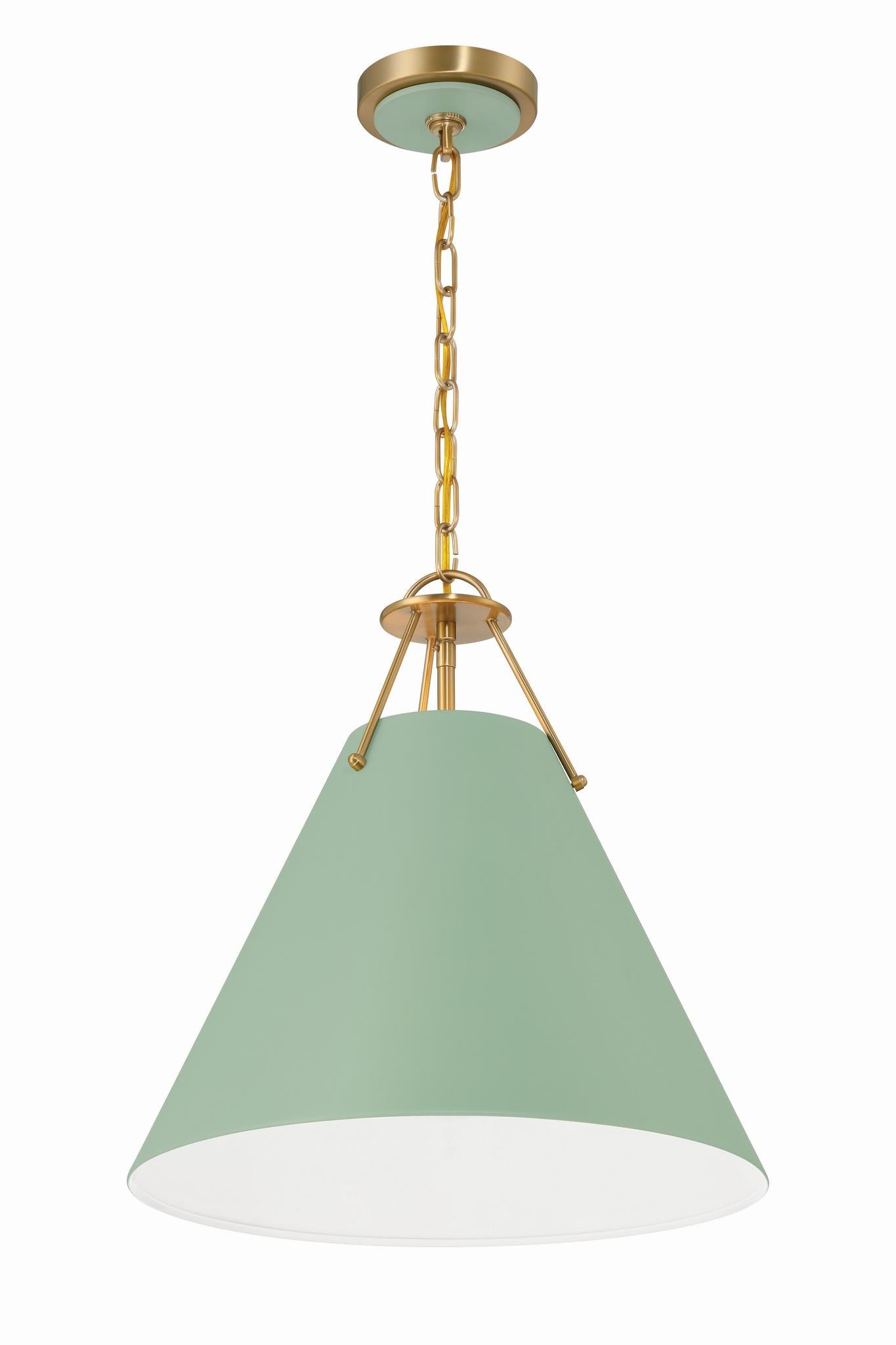 CRYSTORAMA, XAVIER GREEN PENDANT, PENDANT LIGHT