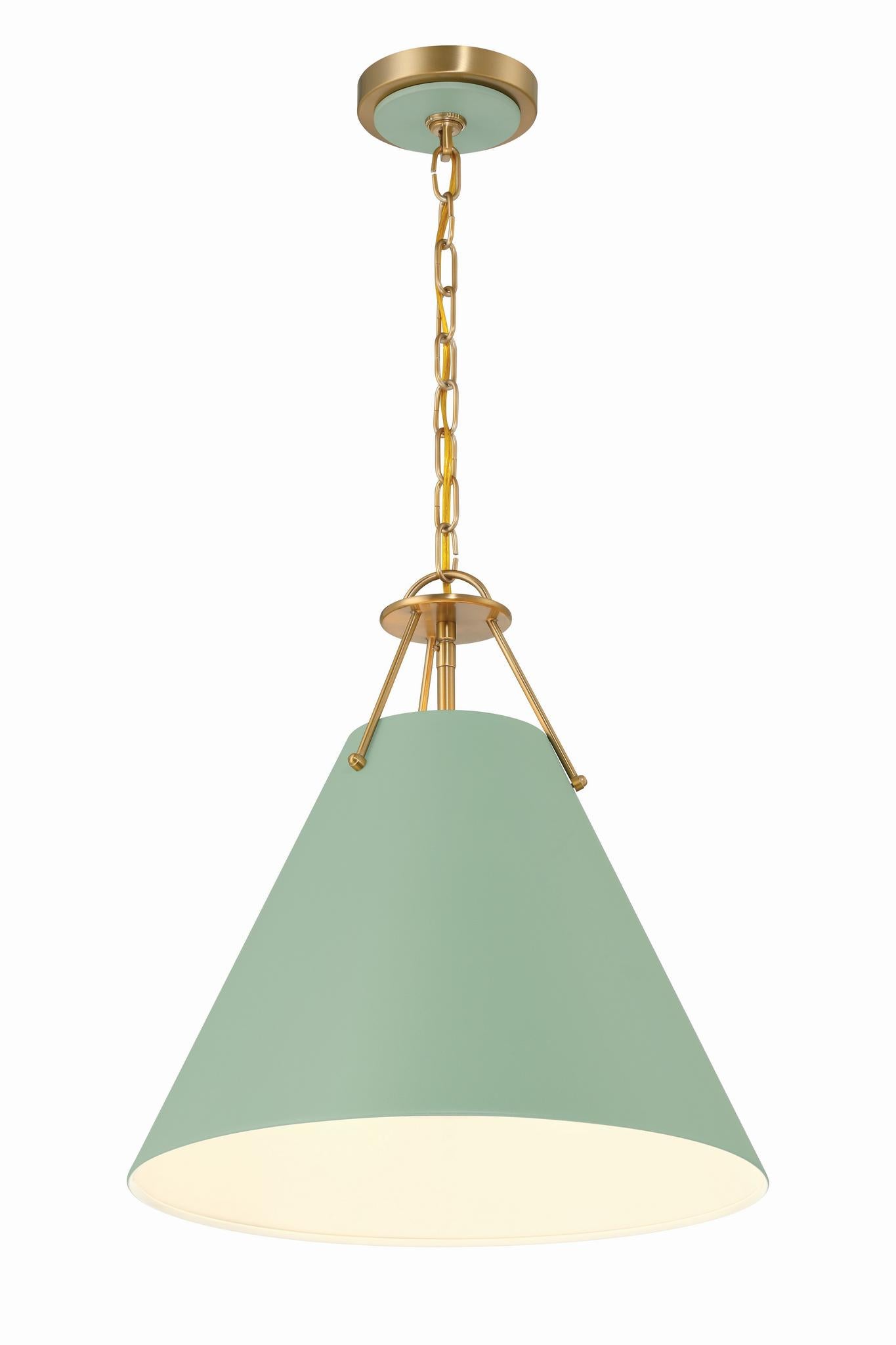 CRYSTORAMA, XAVIER GREEN PENDANT, PENDANT LIGHT