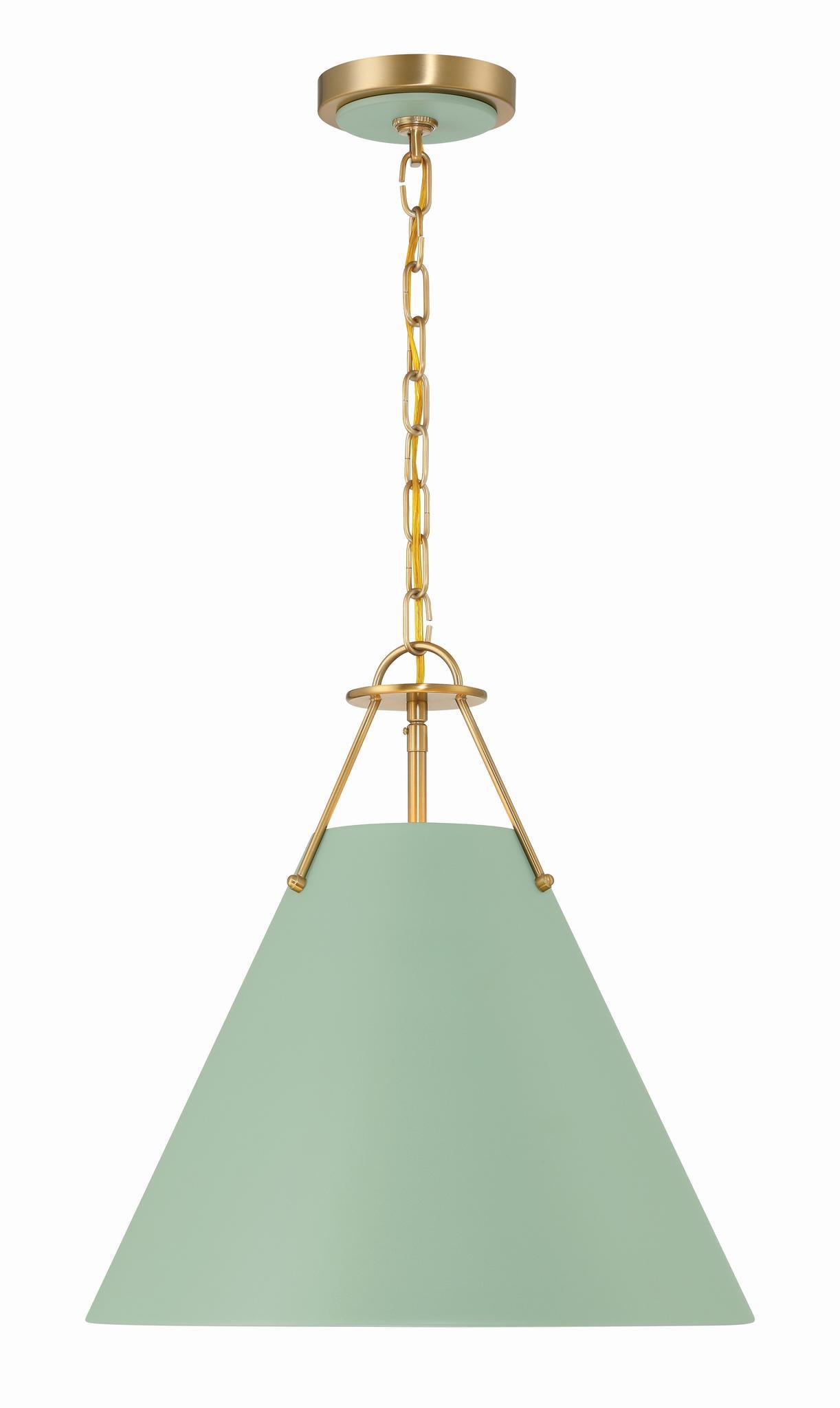 CRYSTORAMA, XAVIER GREEN PENDANT, PENDANT LIGHT