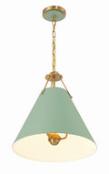 CRYSTORAMA, XAVIER GREEN PENDANT, PENDANT LIGHT