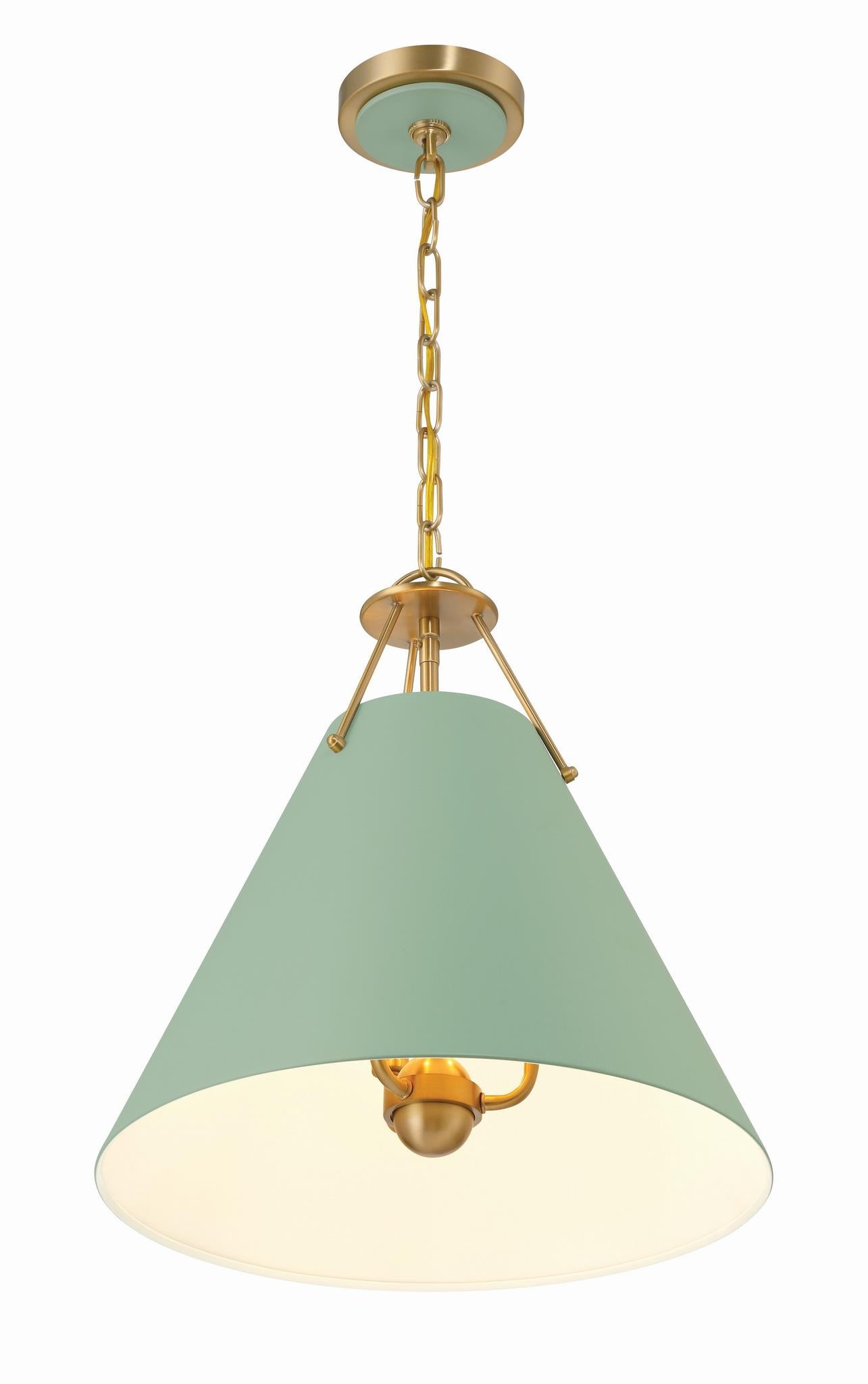 CRYSTORAMA, XAVIER GREEN PENDANT, PENDANT LIGHT