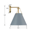 CRYSTORAMA, XAVIER BLUE SCONCE, WALL SCONCES