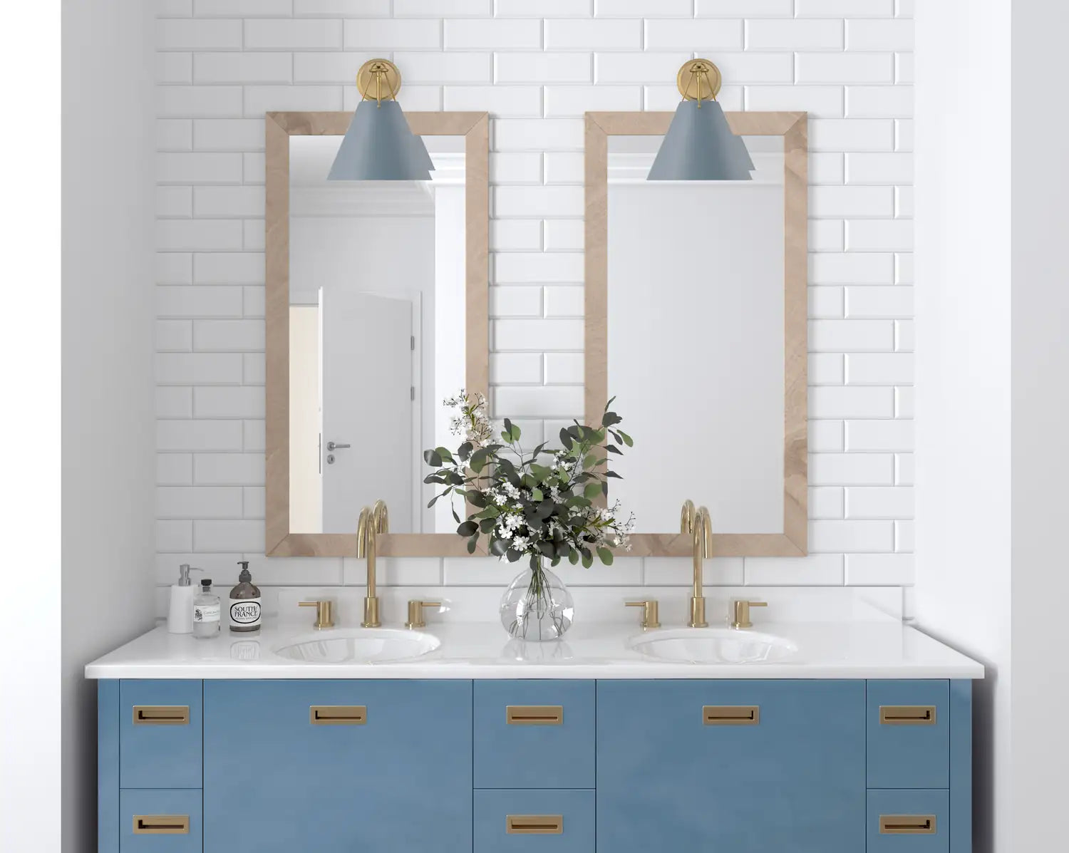 CRYSTORAMA, XAVIER BLUE SCONCE, WALL SCONCES