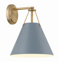 CRYSTORAMA, XAVIER BLUE SCONCE, WALL SCONCES