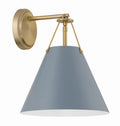 CRYSTORAMA, XAVIER BLUE SCONCE, WALL SCONCES