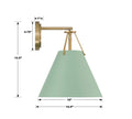 CRYSTORAMA, XAVIER GREEN SCONCE, WALL SCONCES