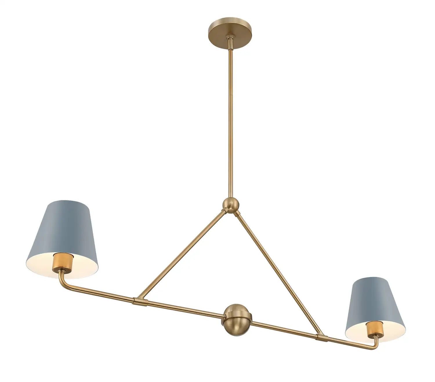 CRYSTORAMA, XAVIER BLUE LINEAR CHANDELIER, CHANDELIER LIGHT