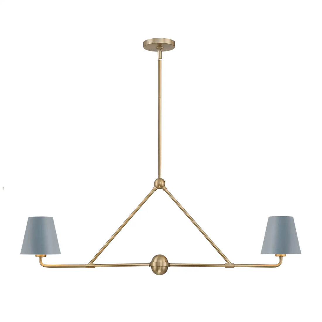 CRYSTORAMA, XAVIER BLUE LINEAR CHANDELIER, CHANDELIER LIGHT