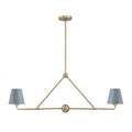 CRYSTORAMA, XAVIER BLUE LINEAR CHANDELIER, CHANDELIER LIGHT