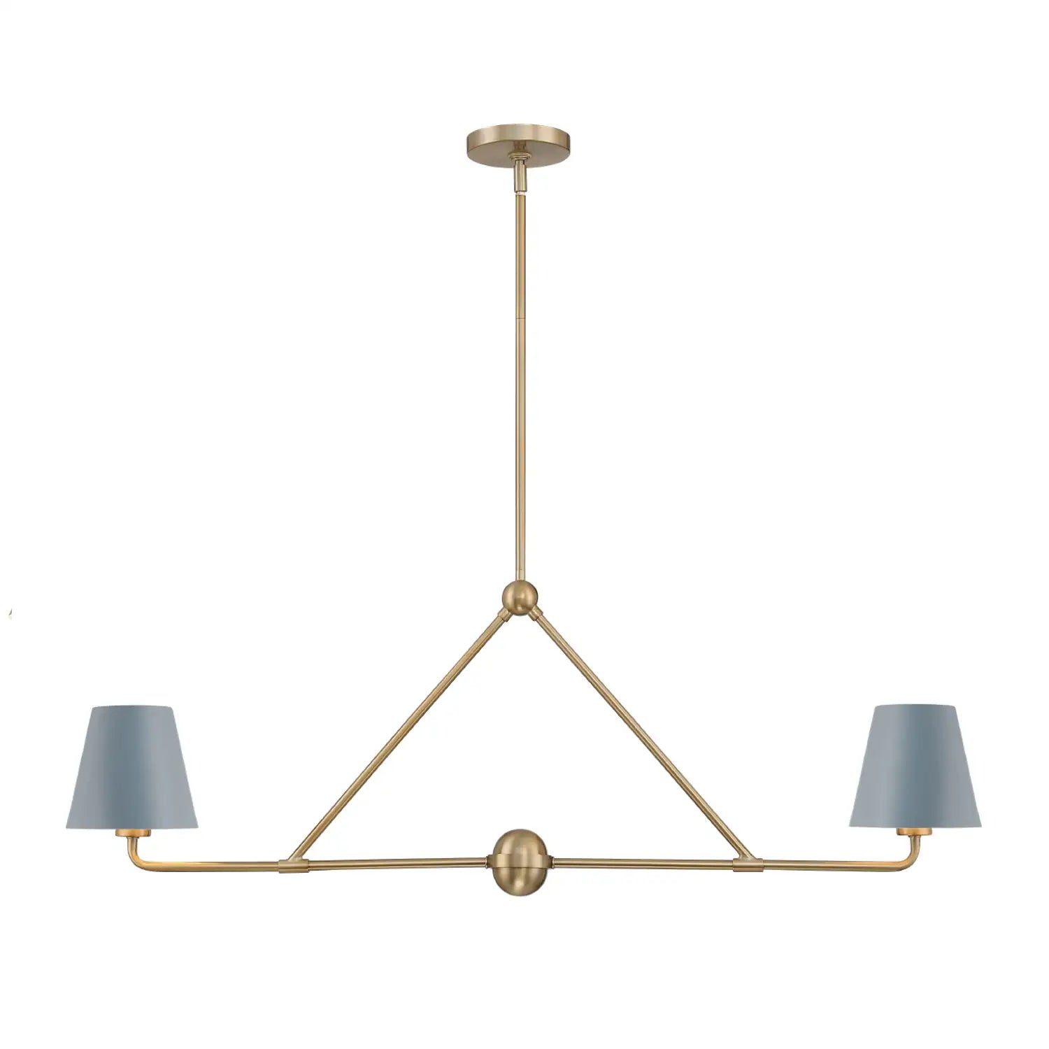 CRYSTORAMA, XAVIER BLUE LINEAR CHANDELIER, CHANDELIER LIGHT