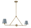 CRYSTORAMA, XAVIER BLUE LINEAR CHANDELIER, CHANDELIER LIGHT