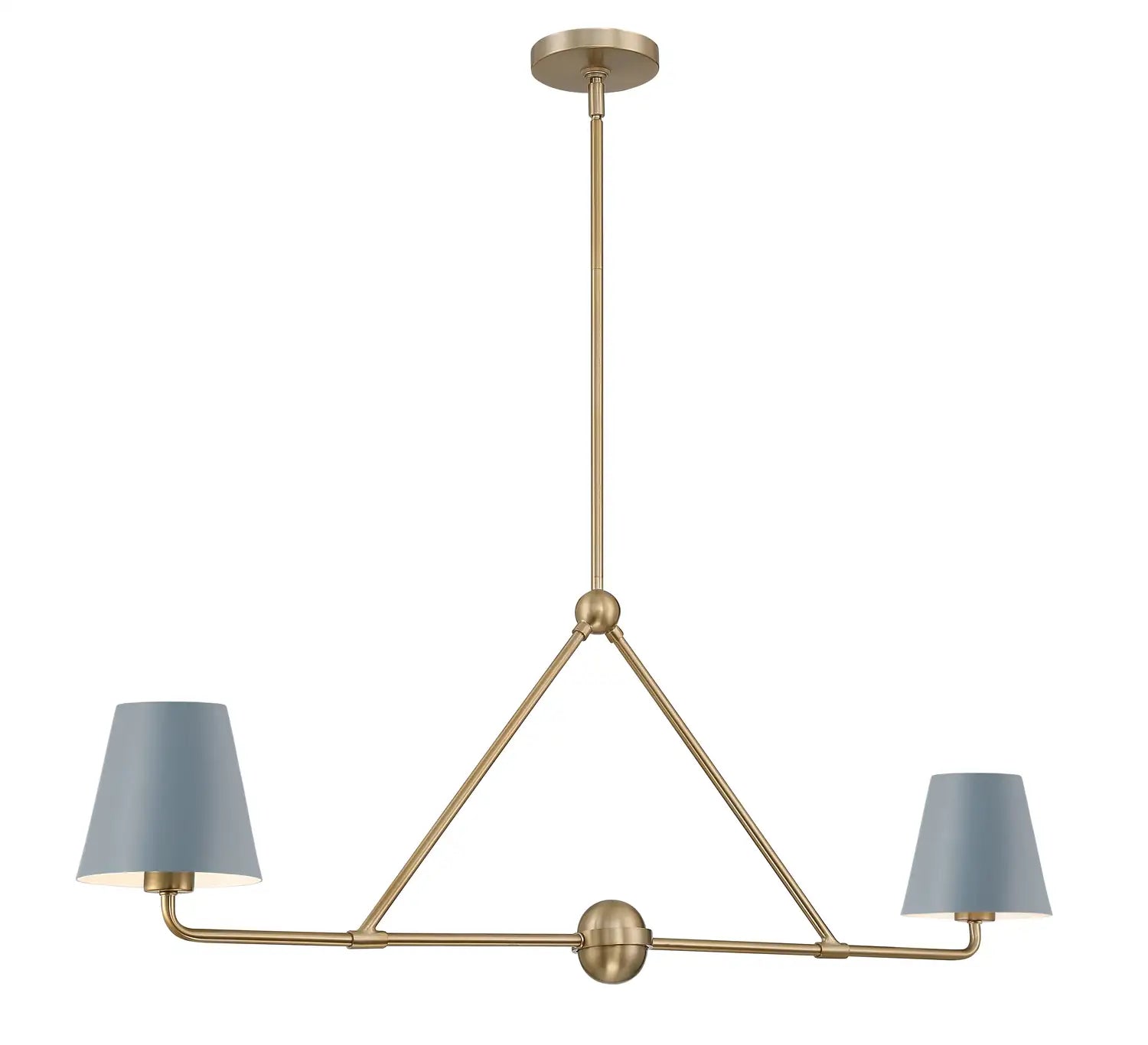 CRYSTORAMA, XAVIER BLUE LINEAR CHANDELIER, CHANDELIER LIGHT