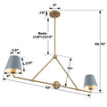 CRYSTORAMA, XAVIER BLUE LINEAR CHANDELIER, CHANDELIER LIGHT