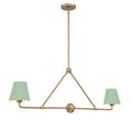 CRYSTORAMA, XAVIER GREEN LINEAR CHANDELIER, CHANDELIER LIGHT