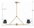 CRYSTORAMA, XAVIER LINEAR CHANDELIER, CHANDELIER LIGHT