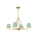 CRYSTORAMA, XAVIER GREEN CHANDELIER, CHANDELIER LIGHT