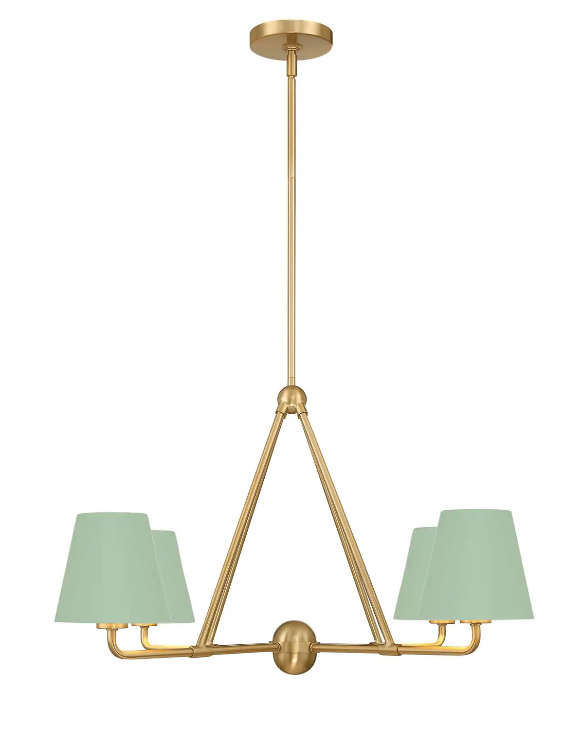 CRYSTORAMA, XAVIER GREEN CHANDELIER, CHANDELIER LIGHT