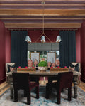 CRYSTORAMA, XAVIER BLUE LINEAR CHANDELIER, CHANDELIER LIGHT