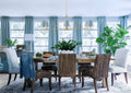 CRYSTORAMA, XAVIER BLUE LINEAR CHANDELIER, CHANDELIER LIGHT