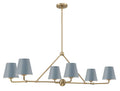 CRYSTORAMA, XAVIER BLUE LINEAR CHANDELIER, CHANDELIER LIGHT