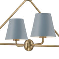 CRYSTORAMA, XAVIER BLUE LINEAR CHANDELIER, CHANDELIER LIGHT