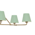 CRYSTORAMA, XAVIER GREEN LINEAR CHANDELIER, CHANDELIER LIGHT