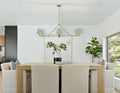 CRYSTORAMA, XAVIER GREEN LINEAR CHANDELIER, CHANDELIER LIGHT