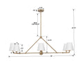 CRYSTORAMA, XAVIER LINEAR CHANDELIER, CHANDELIER LIGHT