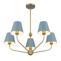 CRYSTORAMA, XAVIER BLUE CHANDELIER, CHANDELIER LIGHT