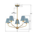 CRYSTORAMA, XAVIER BLUE CHANDELIER, CHANDELIER LIGHT