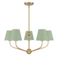 CRYSTORAMA, XAVIER GREEN CHANDELIER, CHANDELIER LIGHT