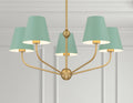 CRYSTORAMA, XAVIER GREEN CHANDELIER, CHANDELIER LIGHT
