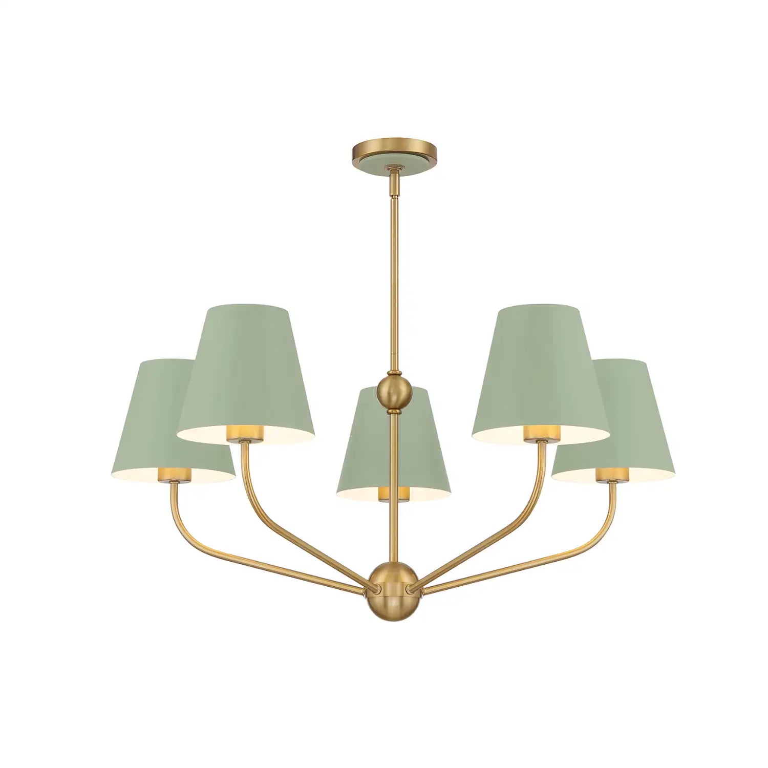 CRYSTORAMA, XAVIER GREEN CHANDELIER, CHANDELIER LIGHT