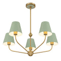 CRYSTORAMA, XAVIER GREEN CHANDELIER, CHANDELIER LIGHT