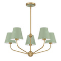 CRYSTORAMA, XAVIER GREEN CHANDELIER, CHANDELIER LIGHT
