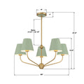 CRYSTORAMA, XAVIER GREEN CHANDELIER, CHANDELIER LIGHT