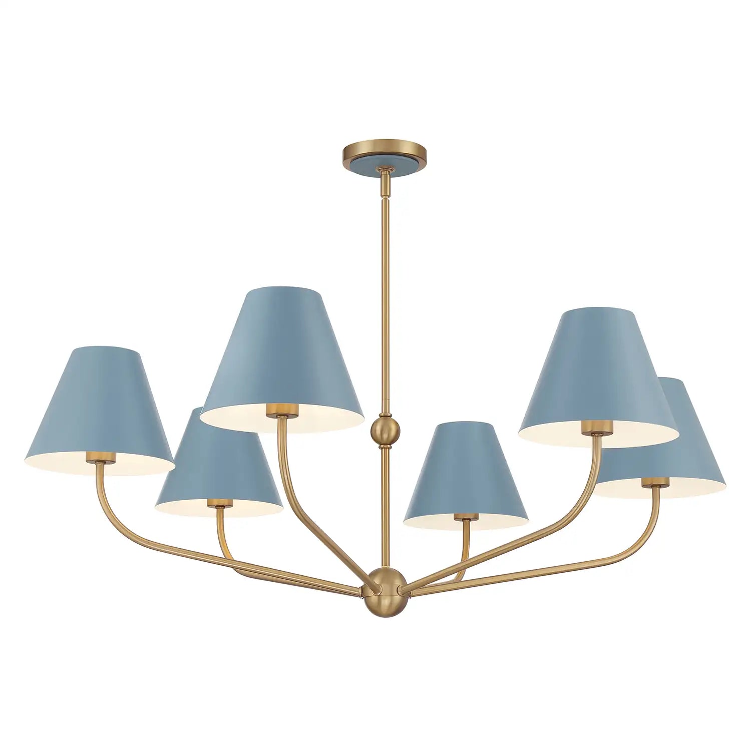 CRYSTORAMA, XAVIER BLUE CHANDELIER, CHANDELIER LIGHT