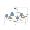 CRYSTORAMA, XAVIER BLUE CHANDELIER, CHANDELIER LIGHT