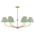 CRYSTORAMA, XAVIER GREEN CHANDELIER, CHANDELIER LIGHT