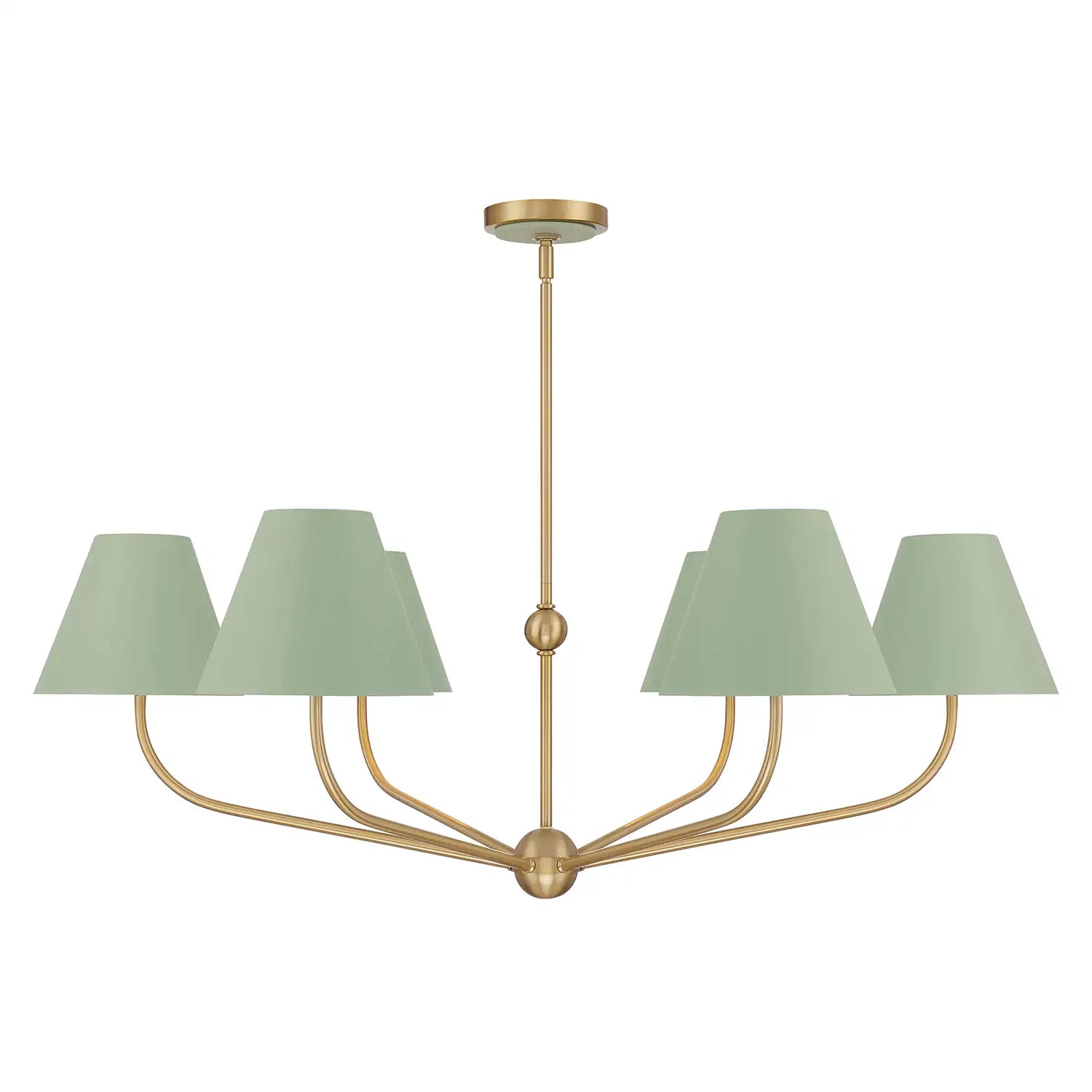 CRYSTORAMA, XAVIER GREEN CHANDELIER, CHANDELIER LIGHT
