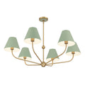 CRYSTORAMA, XAVIER GREEN CHANDELIER, CHANDELIER LIGHT