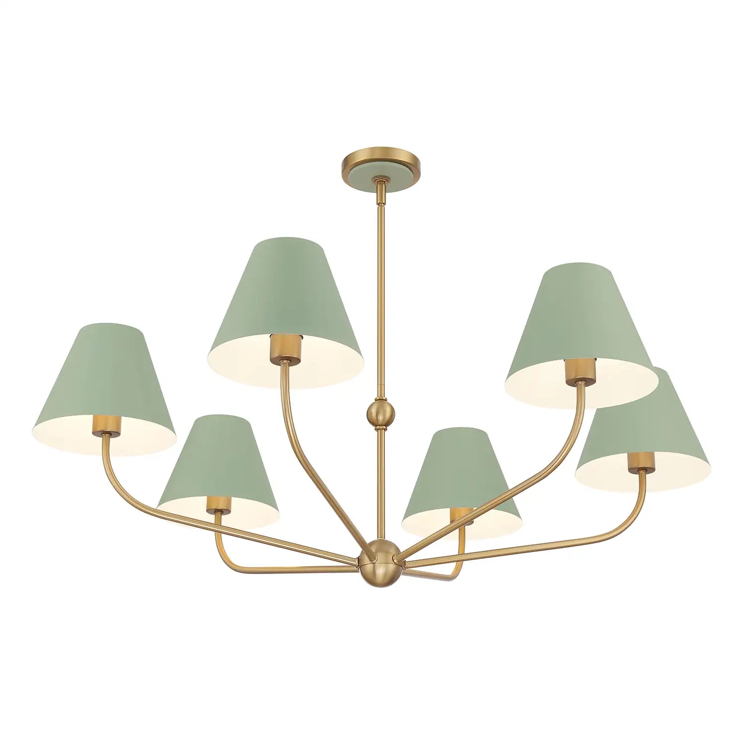 CRYSTORAMA, XAVIER GREEN CHANDELIER, CHANDELIER LIGHT