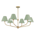 CRYSTORAMA, XAVIER GREEN CHANDELIER, CHANDELIER LIGHT
