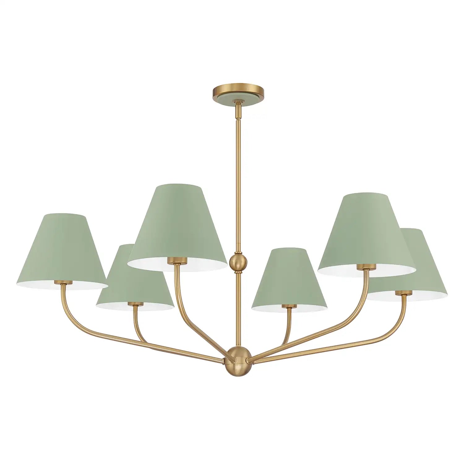 CRYSTORAMA, XAVIER GREEN CHANDELIER, CHANDELIER LIGHT