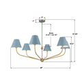 CRYSTORAMA, XAVIER BLUE CHANDELIER, CHANDELIER LIGHT