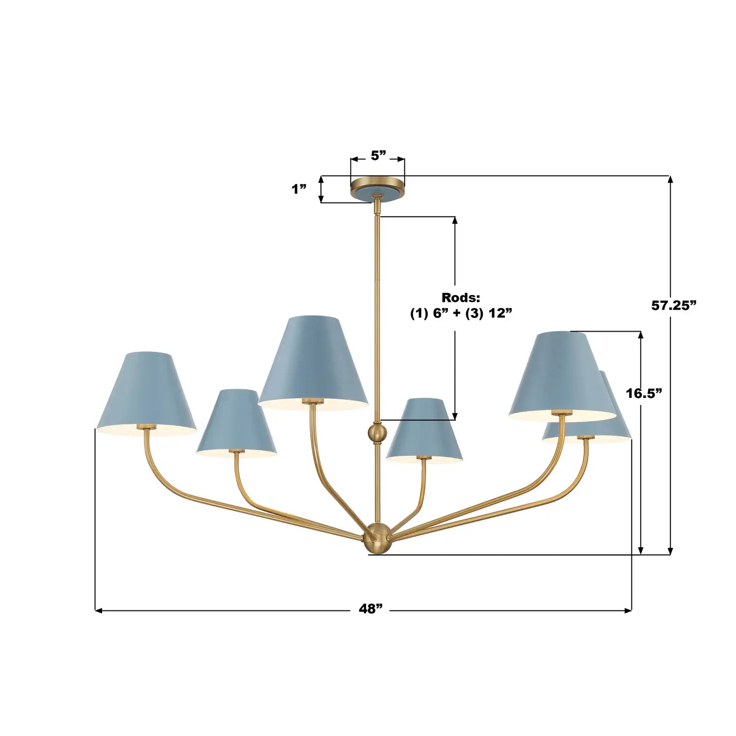 CRYSTORAMA, XAVIER BLUE CHANDELIER, CHANDELIER LIGHT
